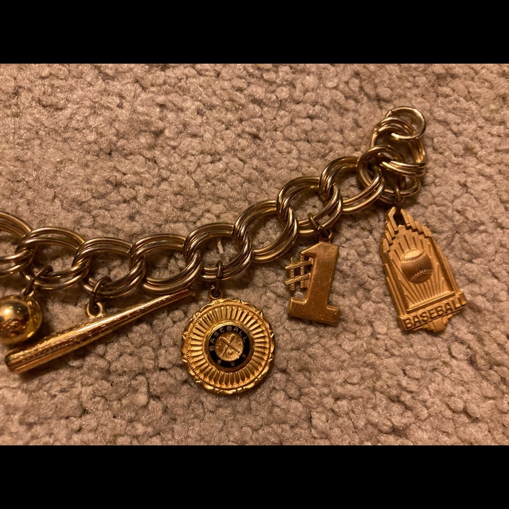 Baseball Theme Charm Bracelet - image 3